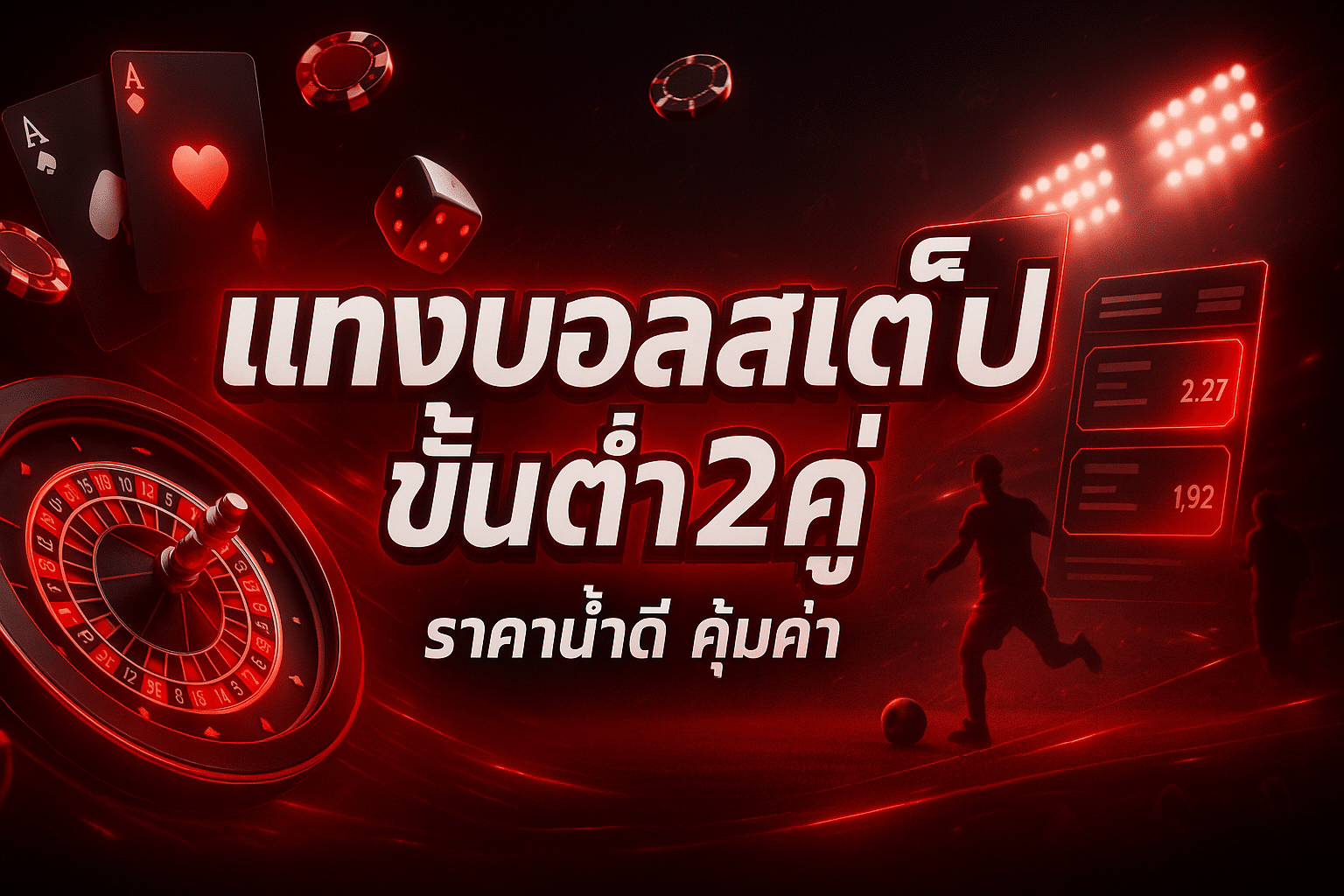 แทงบอลสเต็ป ขั้นต่ำ2คู่